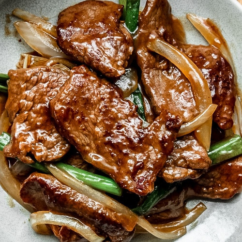 Chinese Beef and Onion Stir Fry