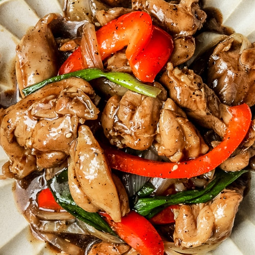 Black Pepper Chicken Stir Fry