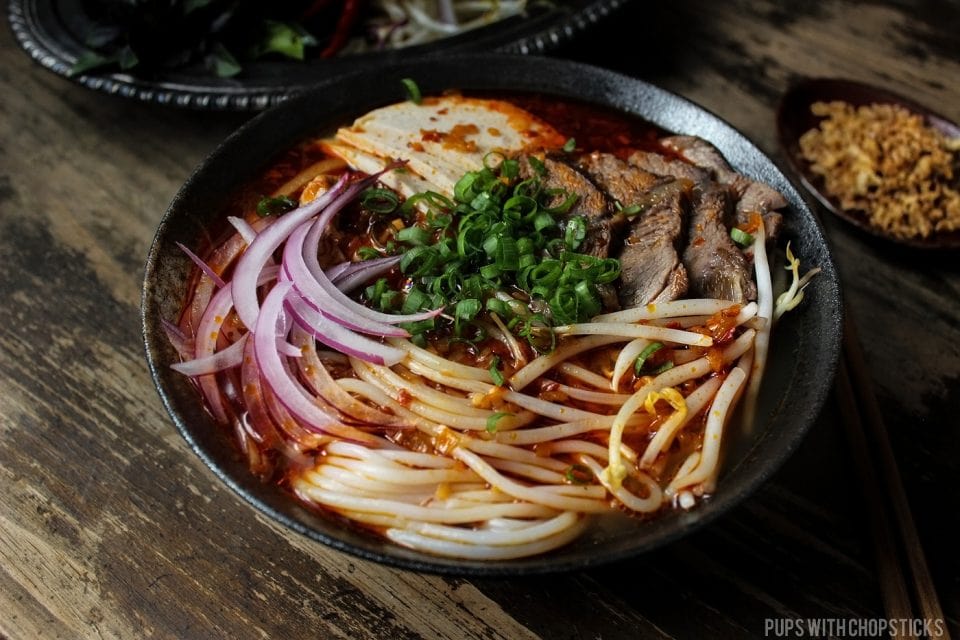 Spicy Vietnamese Beef Noodle Soup (Bun Bo Hue)