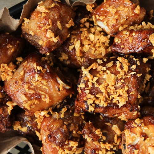 Crispy Honey Garlic Ribs