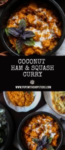 Coconut Ham & Squash Curry Pinterest Banner