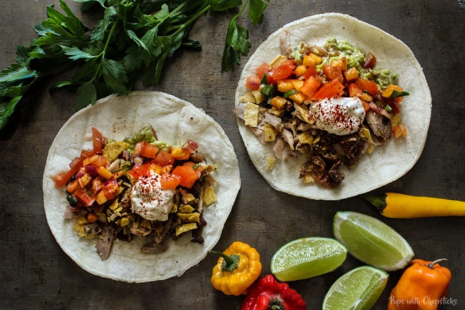 Crispy Lemongrass Chicken Tacos