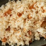 Closeup of garlic fried rice (sinangag)