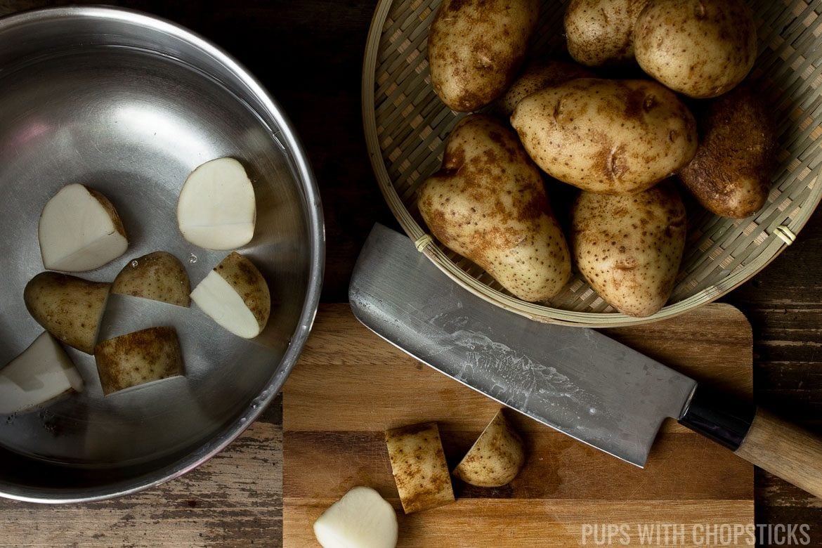 Honey Miso Garlic Roasted Potatoes 