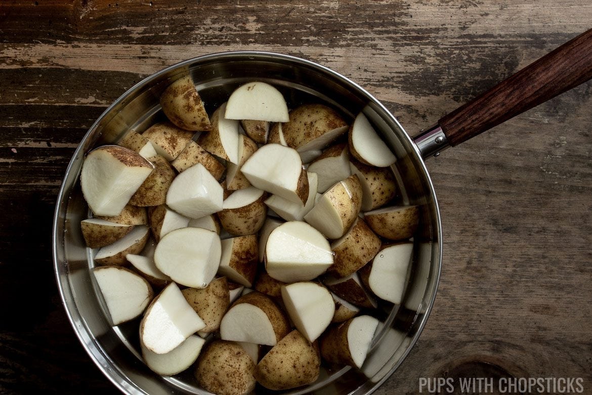 Honey Miso Garlic Roasted Potatoes 