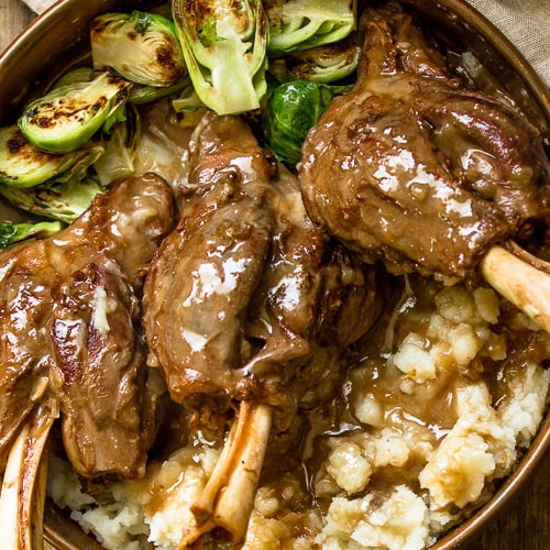 Braised Lamb Shank in Red Wine Sauce