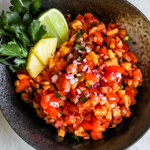 Sweet and Spicy Pineapple Salsa