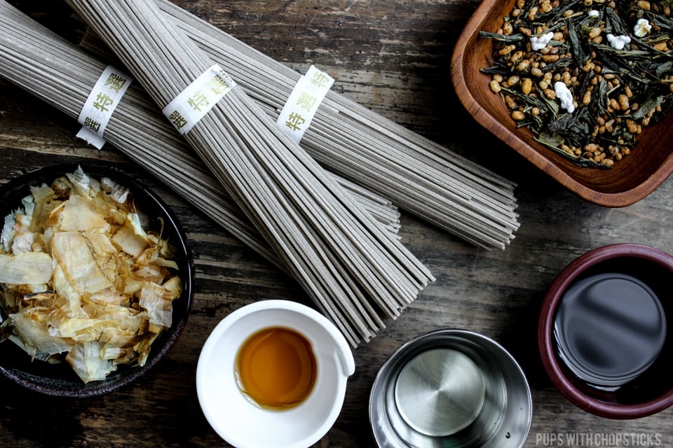 Zaru Soba (Cold Soba Noodles) with Genmaicha Dipping Sauce
